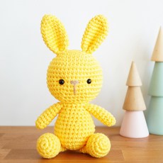 [JW손뜨개] 코바늘 토끼 인형 초보 만들기 패키지+동영상, 노랑