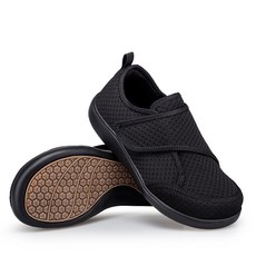 JUN ZUN 넓은발 편한 남여공용 워킹화 발볼넓은 족저근막염 운동화 초경량 충격흡수 신발 어르신 효도선물 A125