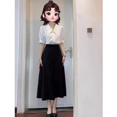 이동식 화이트보드 단면 사무실용 높이조절 거치대 스탠드, 화이트 스탠드칼라 셔츠+블랙 블레이저