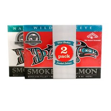 알래스카 스모크하우스 훈제 연어 듀오 오리지널 홍연어 16온스 Alaska Smokehouse Smoked Salmon Duo-Original Sockeye 16 Ounce, 16온스(1팩), 1개