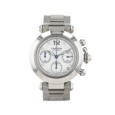 까르띠에 중고 1990's 크로노 파샤 데이트 윈도우 36mm 시계