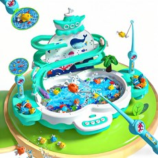 SUUNI 낚시 완구 전동 마그네틱 조교 완구, 1세트, 녹색