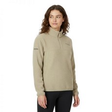 디스커버리 DWZT74056 여성 자가드 플리스 반집업 티셔츠