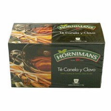 계피 정향 티 호르니맨스 (티백 25 가방 포함) Te Canela y Clavo Hornimans, 1개, 25개