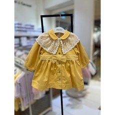 [압소바] 봄특가 /트렌치코트 원피스 2WAY로 입을 수 있는 제품 /탈부착 가능한 레이스 케이프 포인트 /톡톡한 원단감*로제OP자켓*