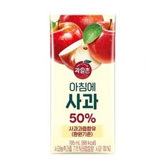 해태htb 과일촌 아침에 사과 주스, 195ml, 24개