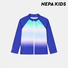네파키즈 (키즈)컬러링 래시가드 집업 탑_KKD3001_L33