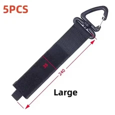 회전 버클이 있는 코드 정리 홀더 관리 나일론 중형 보관 스트랩 케이블 및 호스용, 09 5PCS L