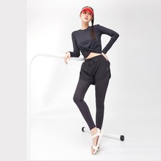 에크레아 여성용 투인원 레깅스 팬츠