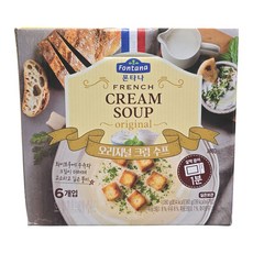 폰타나 오리지널 크림 수프, 6개, 180g