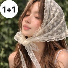 도치코 헤어커치프 헤드스카프 두건 헤어밴드 레이스