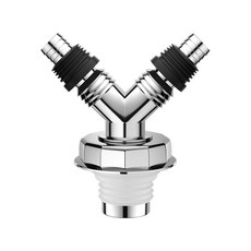 에코벨 냄새차단 세탁기 배수구 트랩 2구 Y자형/하수구캡, 냄새차단 배수구트랩 2구 Y자형, 1개