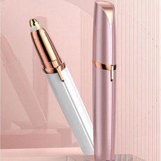 휴대용 전동 눈썹 정리 트리머 얼굴 솜털 제모기 무통증 안전 면도 여성 미용, 상세페이지 참조, 전동눈썹제모기(화이트)