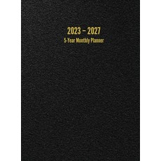 (영문도서) 2023 - 2027 5-Year Monthly Planner: 60-Month Calendar (Black) - Large Hardcover, I. S. Anderson, English, 9781947399365