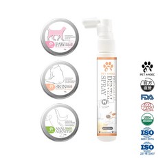 PET ANGEL 犬貓全身護理四件組 寵物口腔與皮膚保養組合, 1個