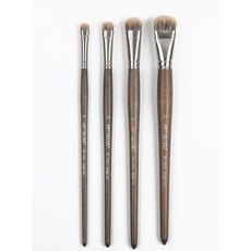 아트시크릿 유화붓 아크릴화 둥근 브러쉬 오소리털 697FB, 1개, 10호