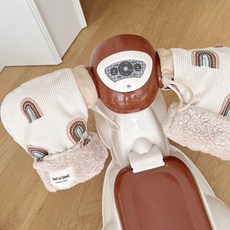 유아 어린이 킥보드 자전거 핸드워머 장갑 겨울 방한 털안감, 야옹이-핑크