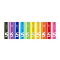 CUKTECH 酷態科 鹼性3號電池 - 彩色玩具/遙控器電池, 1套, 10個裝