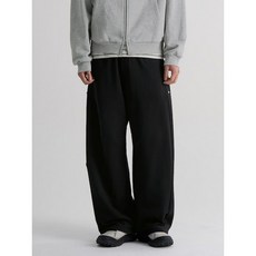 8 seconds 커브드 스냅 져지 밴딩 팬츠 - 블랙 255287