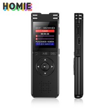 HOMIE 소형 고성능 녹음기 보이스레코더 디지털 음성녹음기 휴대용 장시간녹음 8GB, 블랙, Q99