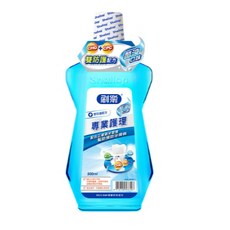 刷樂漱口水-綠茶口味/清新/酷涼/全效護理漱口水/礦鹽除菌 500ml, 1個, 酷涼