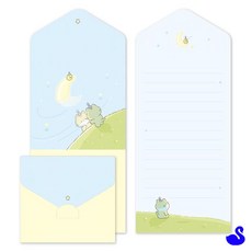 NS 접이식카드 2단카드 신년연하장 고백편지, 02 드리밍 문