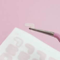 파스텔 컬러 핀셋 곡선형, 1개, 상세페이지 참조