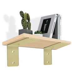 EMPIRE 인테리어 90도 벽선반 길이 조절가능 원하는 위치에 셀프 시공, 1단, 골드