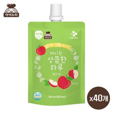 CoCoPink / b29 이츠웰마시는상큼한하루100ml유기사과40개 P36765, 100ml, 40개