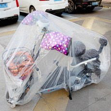 웬카 바이크덮개 오토바이 투명커버, 바이크 투명PE커버(L)