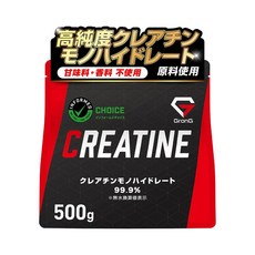 GronG 그롱 크레아틴 모노하이드레이트 고순도99.9％ 무첨가 파우더, 1개, 500g
