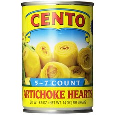 첸토 아티초크 소금물에 절인 (5-7개) 14온스 캔 (12개 팩) 첸토 아티초크 소금물에 절인 (5-7개) 14온스 캔 (12개 팩), 1개