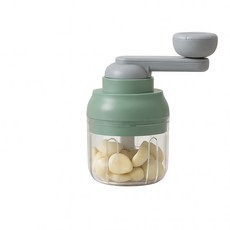 手動料理器 250ml 蒜泥器 磨泥器 切碎器, 綠色, 1個