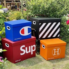 ins風紙質收納箱 玩具衣物零食書籍儲物箱 後備箱收納箱 禮品盒, 1個, 原木色（表面无覆膜）,（带盖27x20x18.1厘米）小号