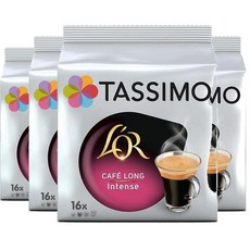 Tassimo 타시모 로르 카페 롱 인텐스 커피 캡슐, 4개, 16개입