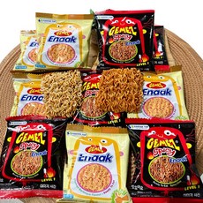 에낙 게메즈 오리지날 16g 25p + 스파이시 14g 25p 라면과자, 1세트