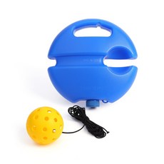 Pickleball Rebound Trainer 簡易調整 便於攜帶, 藍色(一球一底座), 1個