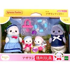 EPOCH 森林家族 海豹家庭組 EP15296 玩偶玩具, 1個