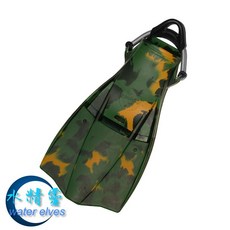 SAEKODIVE 橡膠潛水蛙鞋 (不鏽鋼彈簧鞋帶) - 水精靈 2315-2318, 黑色,XL