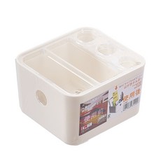 JDS生活百貨 桌上收納盒 筆筒 辦公用, 白色, 1個