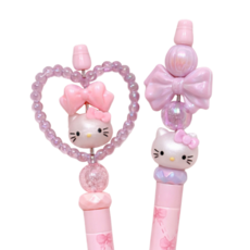 Giutt 핑크 볼펜꾸미기 키트 캐릭터 비즈 볼꾸, 1개, D