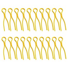 20Pcs 보빈 스레드 홀더 보빈 클립 홀더 스레드 친구 스레드 스풀 클립, 노란색