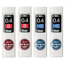 펜텔 아인 슈타인 샤프심 0.4mm AIN STEIN C274, 4개(B+B+HB+HB)