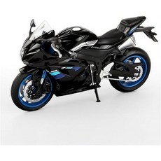 11454677 다이캐스트 모델 모형 미니어처 1/12 스케일 레이싱카 제작 바이크 인테리어·생일 선물에 어울리는 스즈키 GSX Black, 블랙