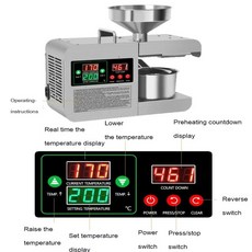 지능형 스테인리스 스틸 오일 프레서 땅콩 및 참기름 기계용 자동 냉온 X8S 220V 110V