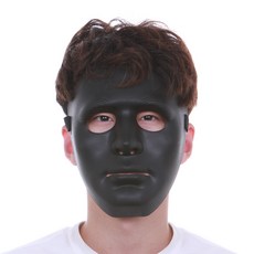얼굴 가면 할로윈 파티 무도회 밀리터리 남자 블랙, 단품, 1개