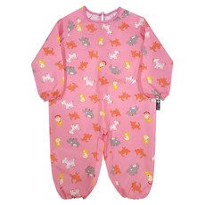 유아동 전신미술가운 일반형, 핑크동물