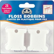 DMC 6102 플라스틱 치실 보빈 28팩, 재봉틀 보빈 미싱 DMC 6102 플라스틱 치실 28팩
