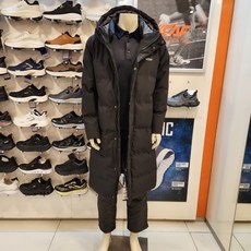 르까프 동아수성 보온성 좋은 따뜻한 겨울나기 위한 남여공용 롱패딩 점퍼 1B25JP401 BK