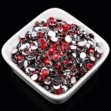 플랫백 레진 크리스탈 라인 반짝이 네일 아트 컬러 신발 가방 캡 의류 장식, 12. Dark siam